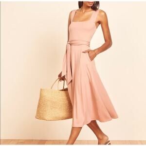 Reformation Helina Dress in Blush